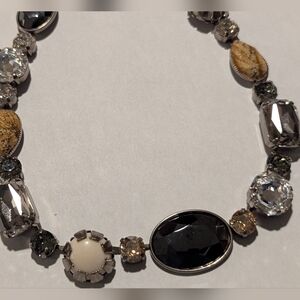 Sorrelli Black, White And Stone Statement Necklace